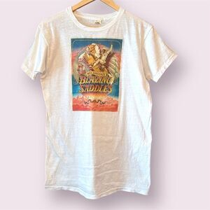 BLAZING SADDLES Warner Brothers Vintage 1970s Movie Promo Premiere Tee